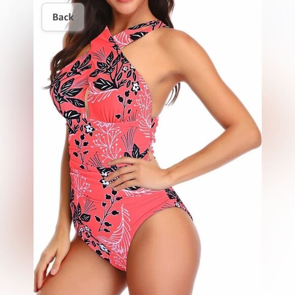 YOU DI AN
One Piece Swimsuit Tummy Control Bathing Suit Criss-Cross - Picture 8 of 11